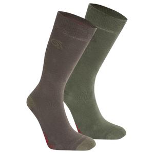 cuh369-ram-football-socks-craghoppers-nosilife-travel-x2-woodland-green-wild-olive