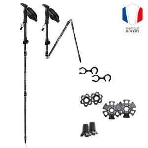 r11212-foldable-hiking-poles-guidetti-flashlock-emeraude-mk2-x2-wood-135-cm