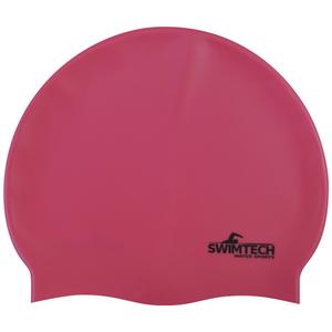 sta200i-silicone-bathing-cap-swimtech-pink-one-size