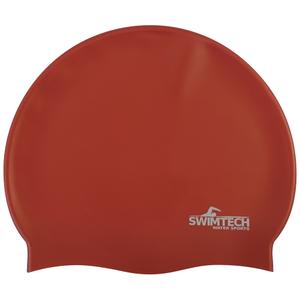 sta200s-swimtech-silicone-bathing-cap-red-one-size