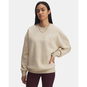 1379475-305-women-s-oversized-sweatshirt-under-armour-icon-fleece-city-khaki-light-heather